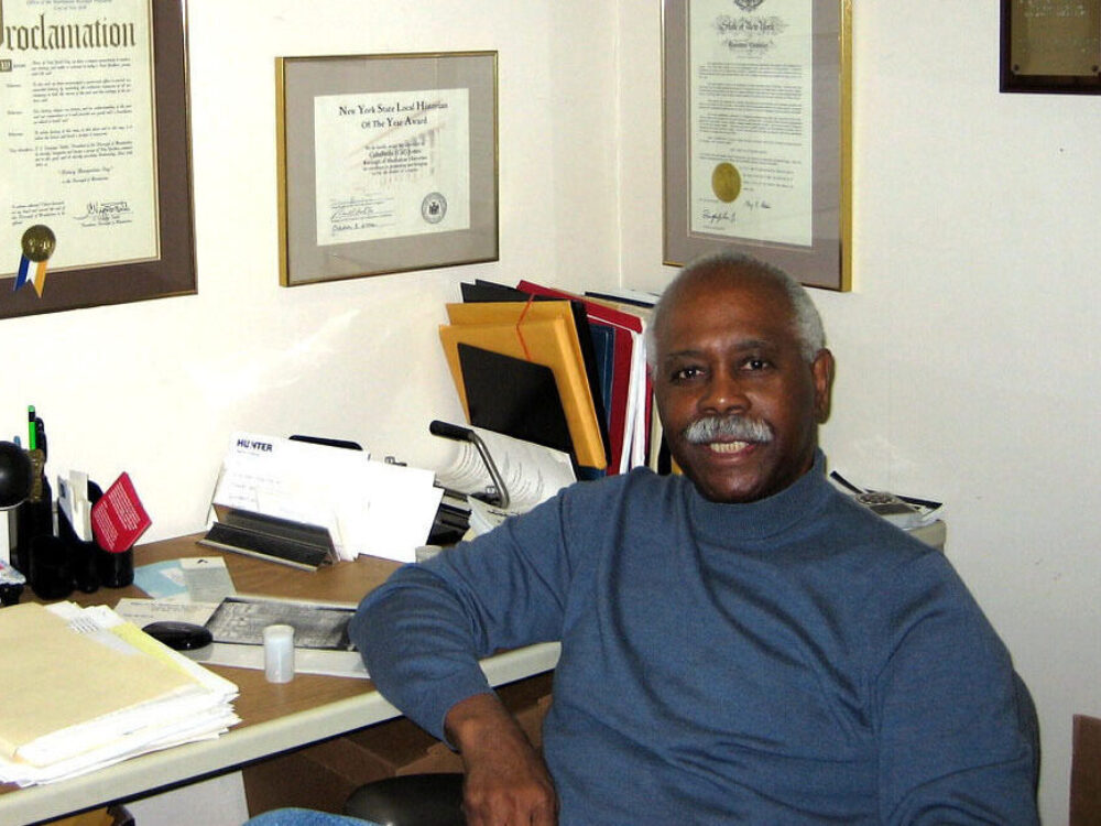 Cal Jones sitting in his office