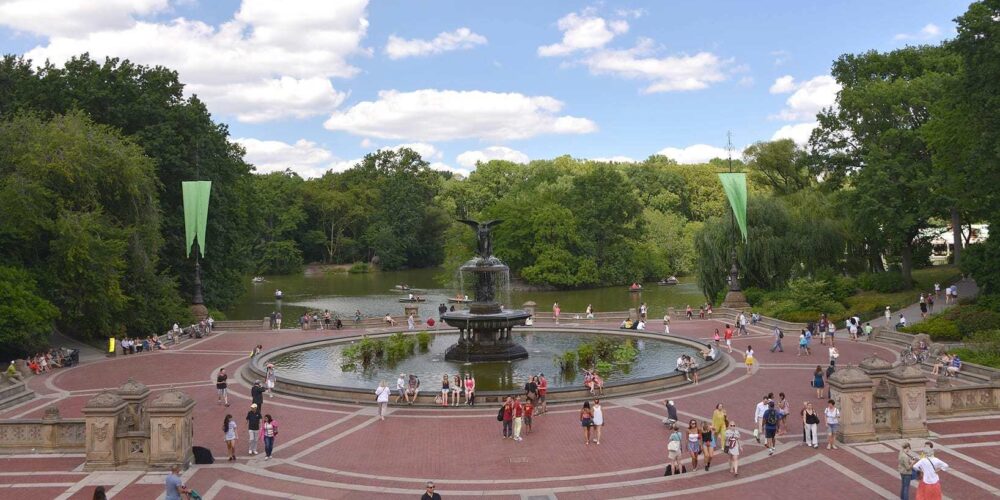 A view overlooking Bethesda Terrace