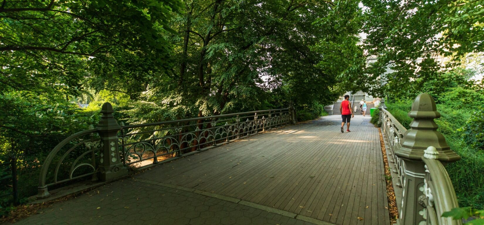 The view across the walkway on the span of Bridge 24