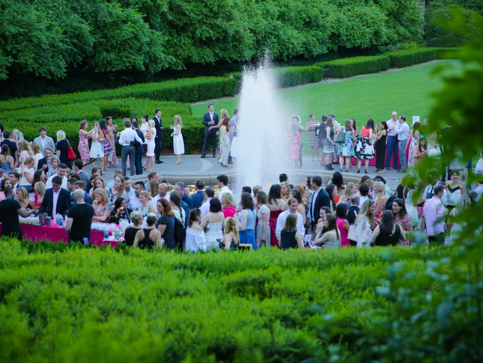 Young people dancing at the Central Park Conservancy Evening in the Garden event