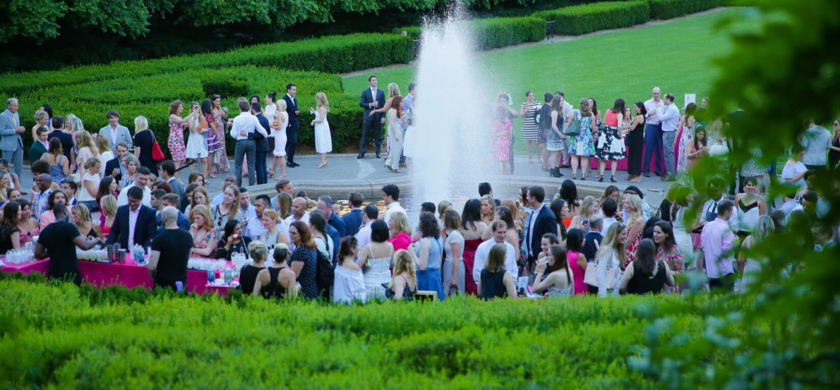 Young people dancing at the Central Park Conservancy Evening in the Garden event