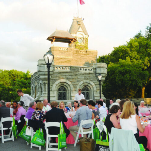 The event takes place on the plaza at Belvedere Castle