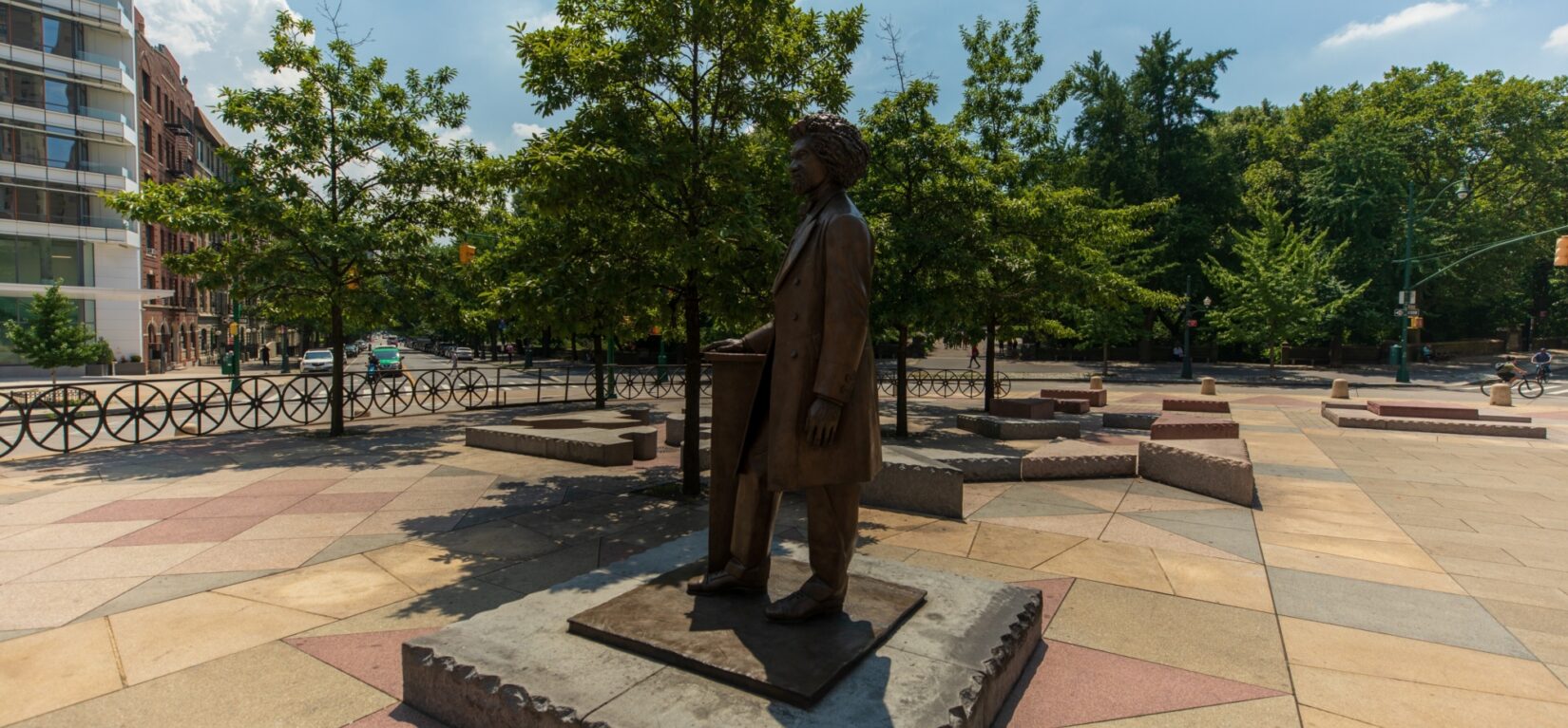 The memorial at Frederick Douglass Circle