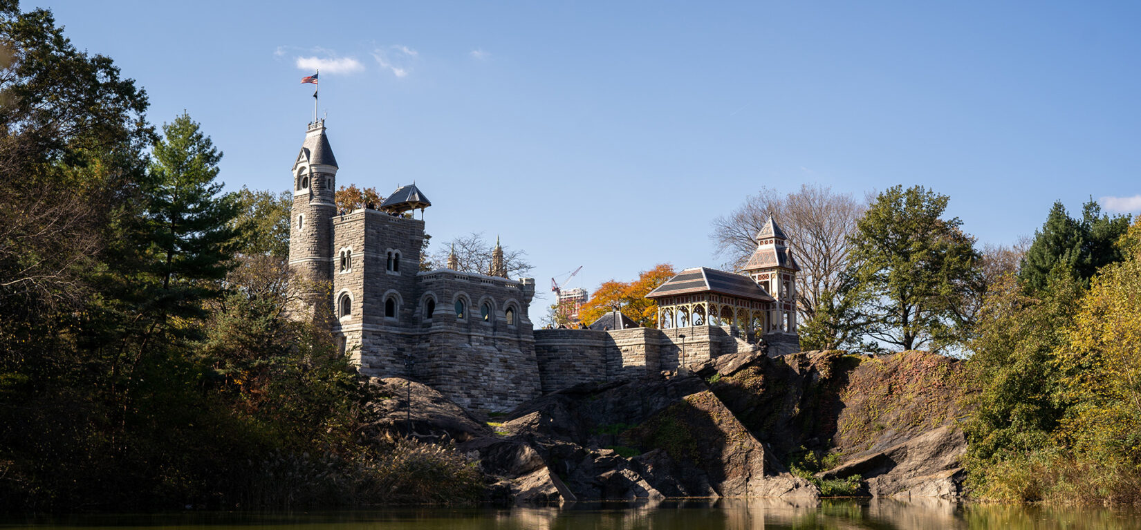 The Castle seen from the opposite shore of Turtle Pond