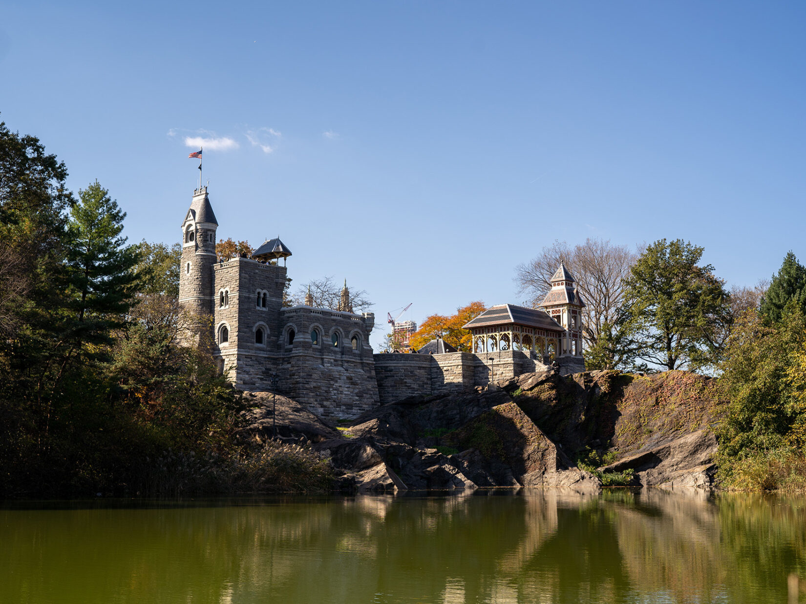 The Castle seen from the opposite shore of Turtle Pond