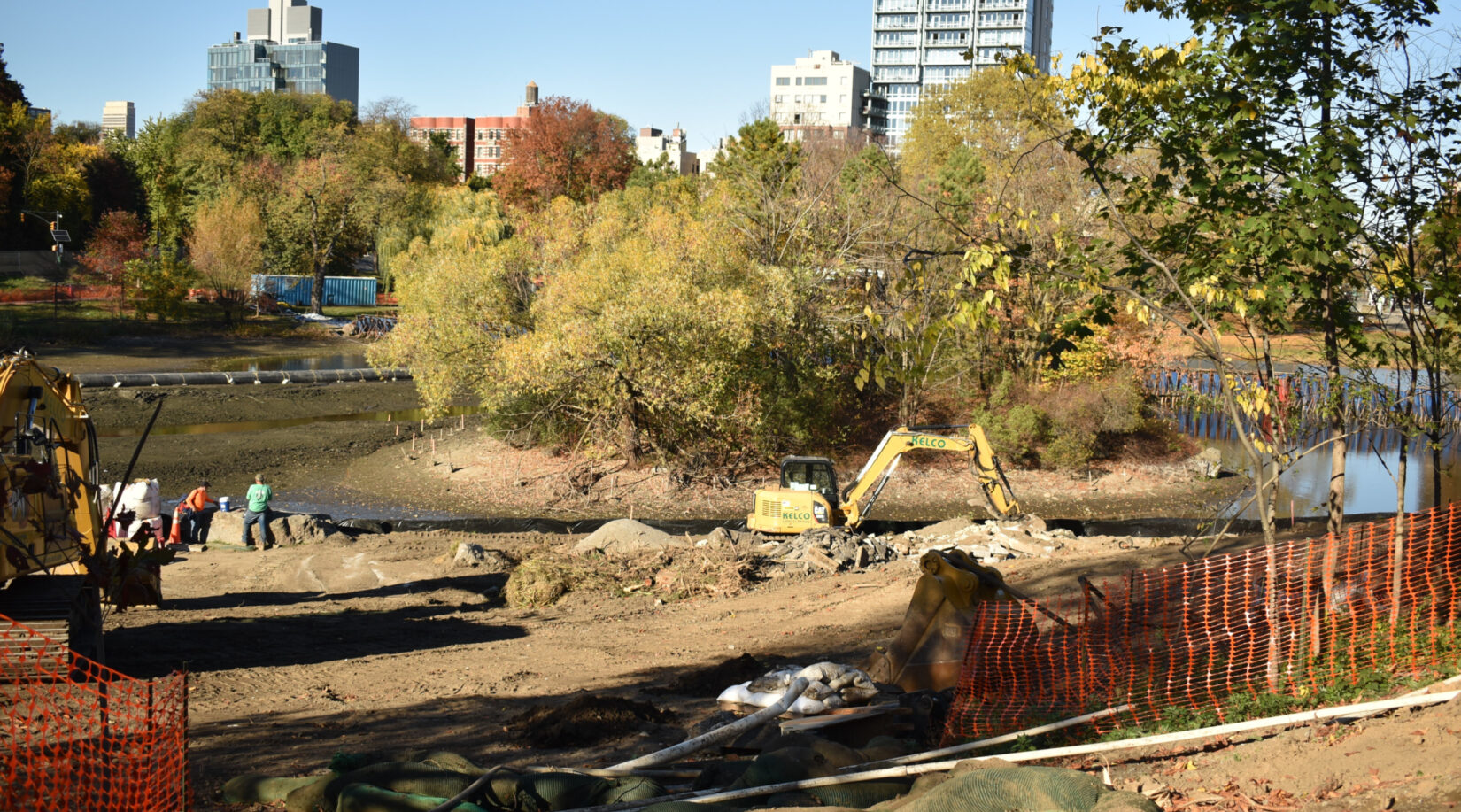 Harlem Meer before the renovation