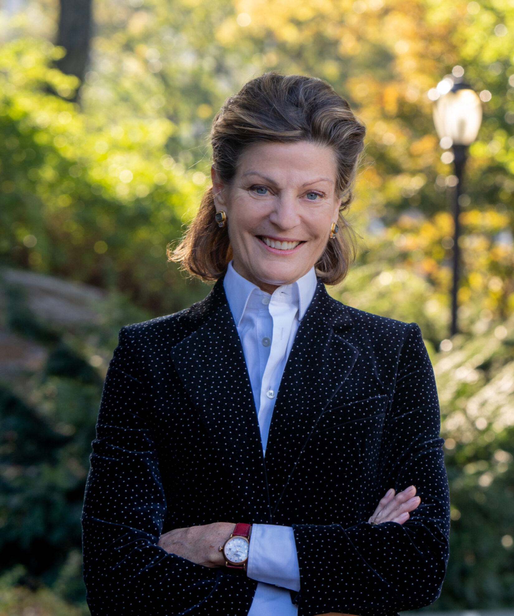 Betsy Smith pictured in the park in summer