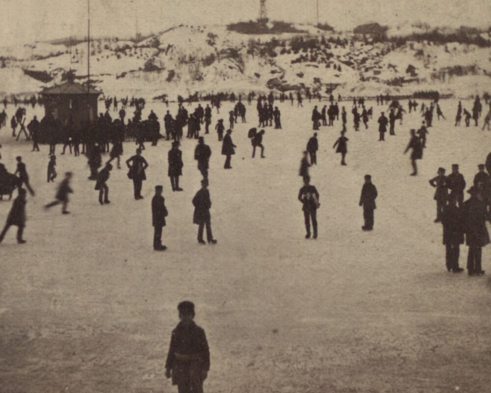 Historic skating Central Park