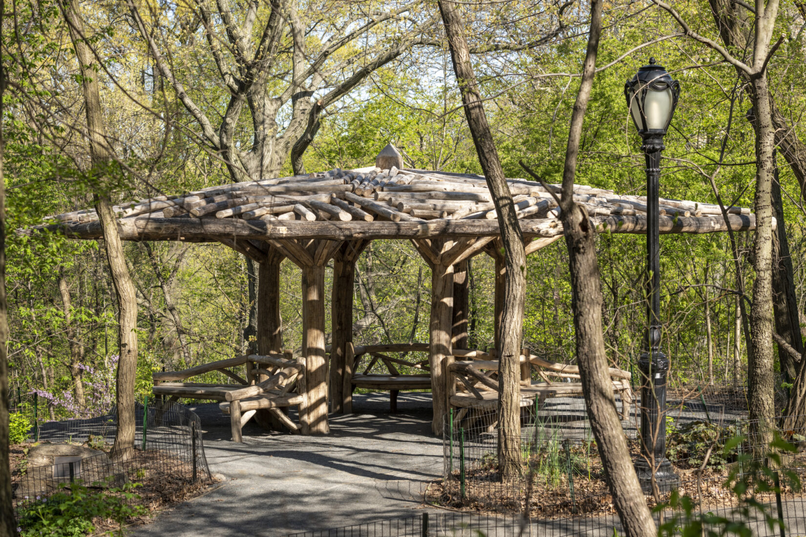 Completed Belvedere Summerhouse, The Ramble, Central Park NYC