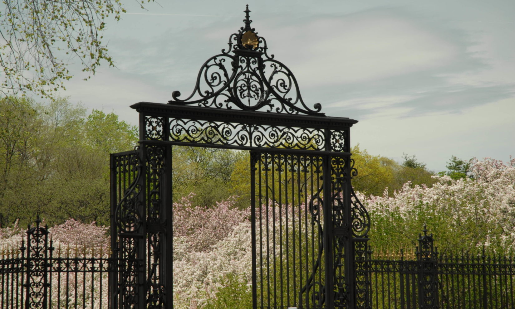 A view of the Vanderbilt Gates, found along the perimeter of Central Park