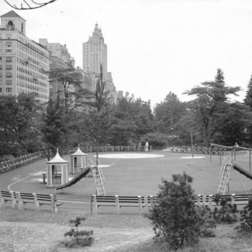 The playground seen in the 1930's