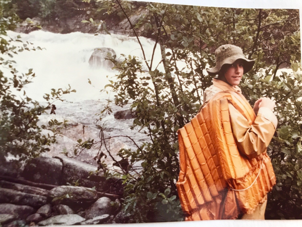 Florence as a child in the Canadian wilderness